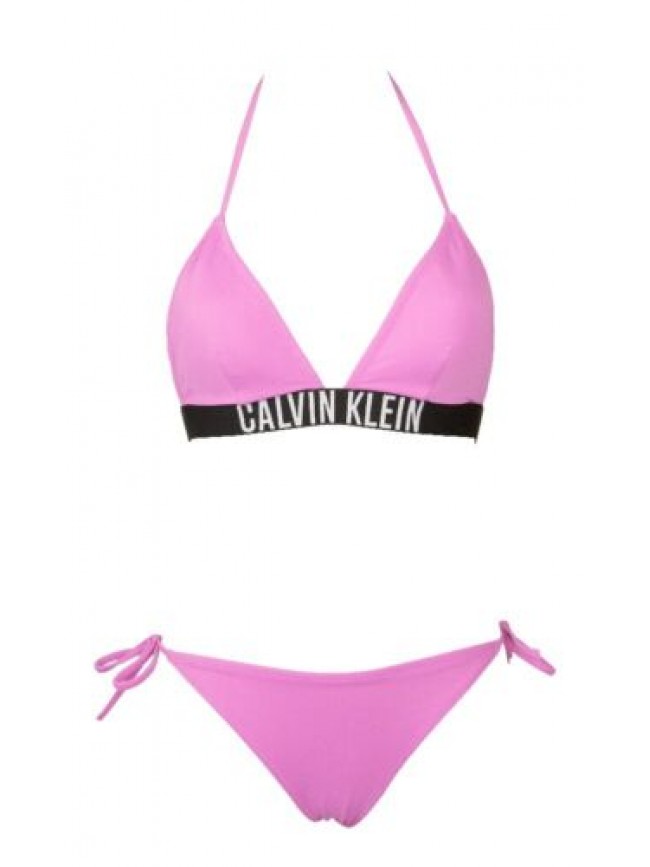 Bikini donna CALVIN KLEIN reggiseno triangolo imbottitura removibile slip con la