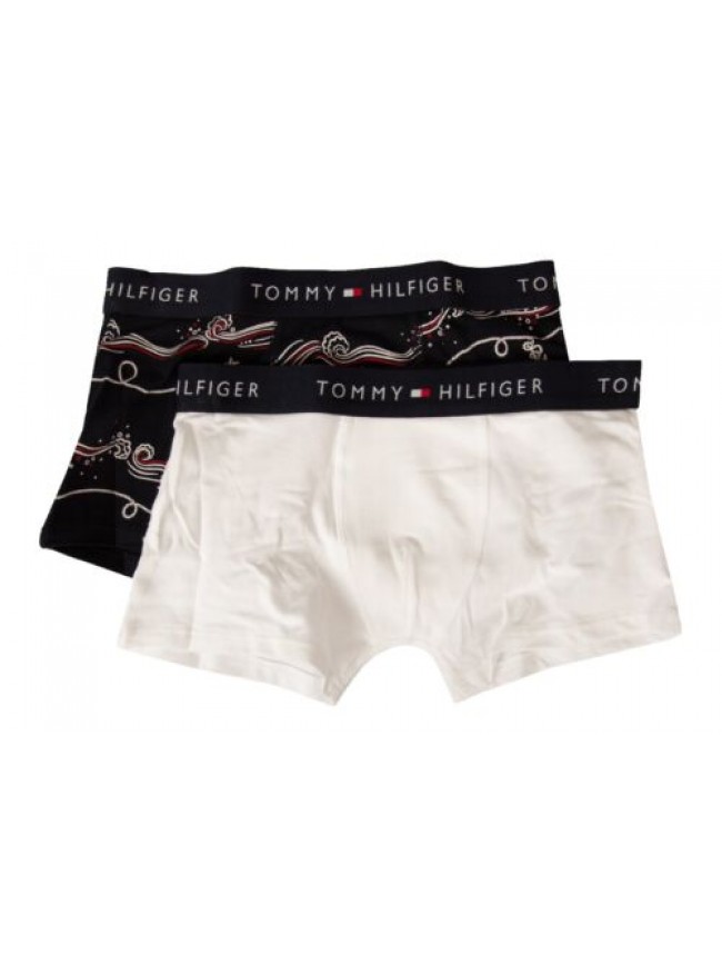 Boxer bimbo TOMMY HILFIGER maschio ragazzo confezione 2 capi elastico a vista lo