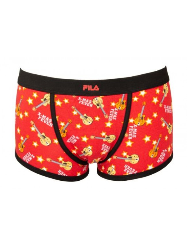 Boxer uomo FILA  parigamba elastico a vista con logo cotone elasticizzato underw