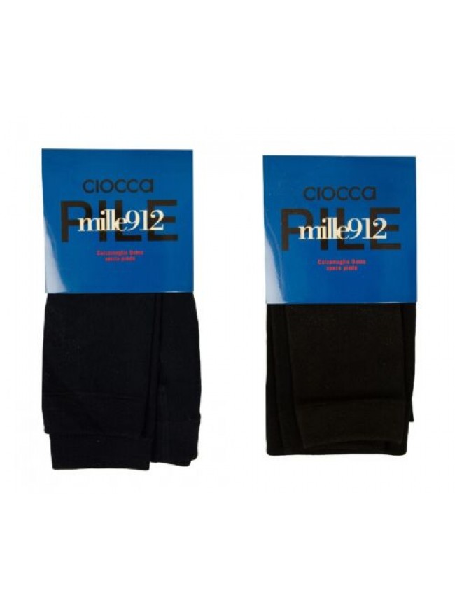 Calzamaglia CIOCCA collant leggings uomo senza piede pile morbida e calda artico