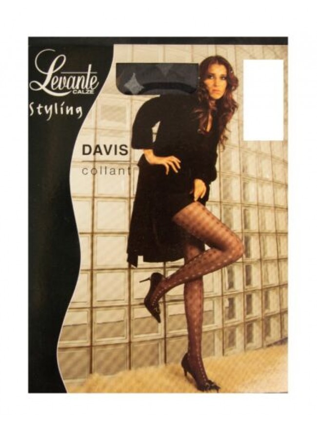 Collant calze donna 40 den 44 dtex moda fashion lavorato LEVANTE articolo DAVIS 