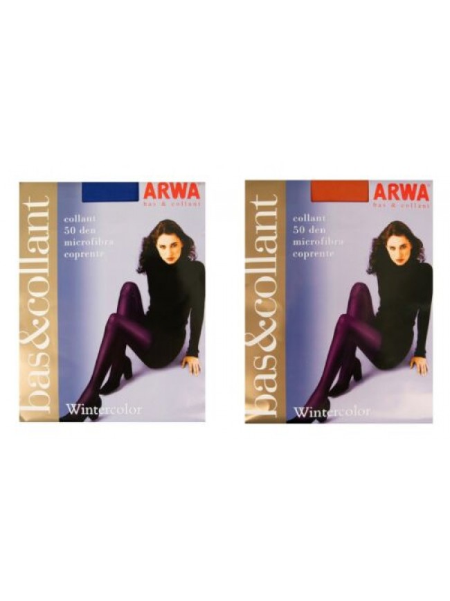Collant calze donna 50 den microfibra coprente elasticizzato ARWA articolo WINTE