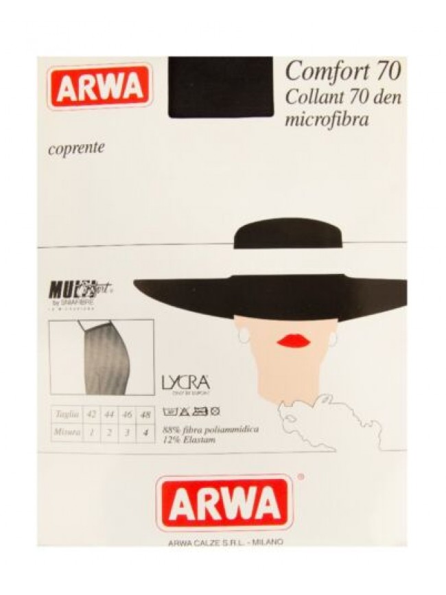 Collant calze donna 70 den microfibra coprente ARWA articolo COMFORT 70