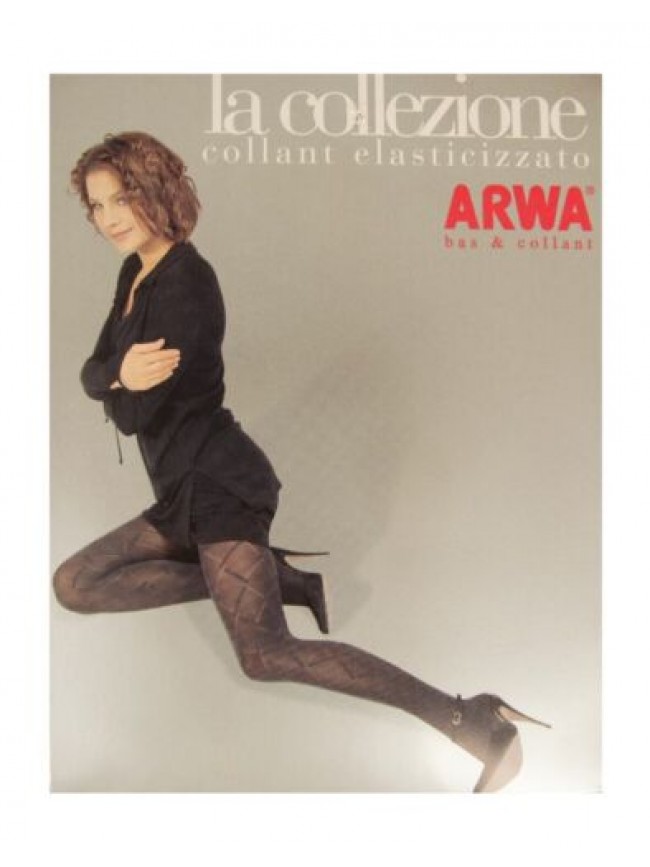 Collant calze donna elasticizzato microfibra lavorate  ARWA  articolo TF 42