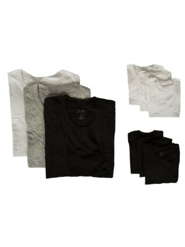 Confezione 3 t-shirt uomo manica corta girocollo in cotone tripack CK CALVIN KLE