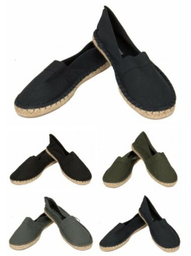 Espadrillas scarpe uomo in cotone beachwear EMPORIO ARMANI articolo 210578 5P497