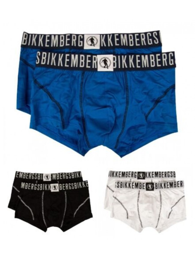 SG Boxer uomo BIKKEMBERGS confezione 2 boxer cotone elesticizzato elastico a vis