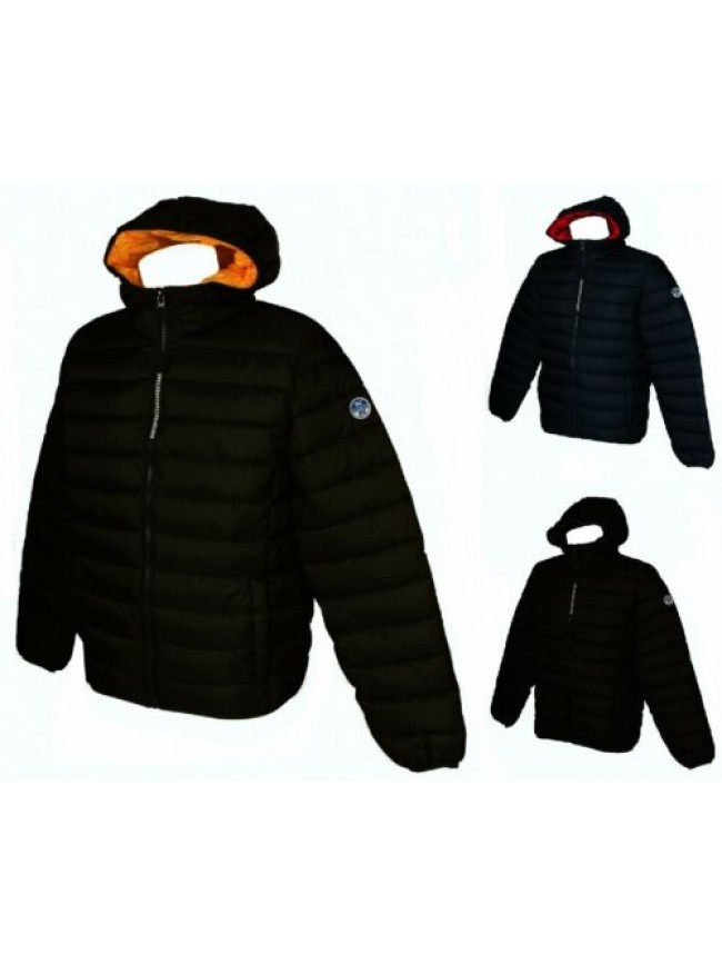 SG Piumino giubbotto giaccone giacca uomo con cappuccio zip e tasche NORTH SAILS