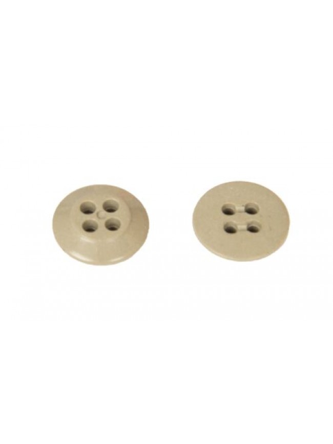 Set 10 bottoni rotondi in plastica con quattro fori da cucire mm.14 x 14 x 3 mm 