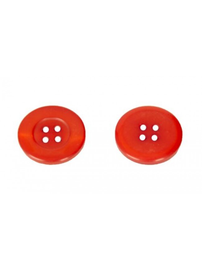 Set 4 bottoni rotondi a quattro fori in plastica mm.21 x 21 x 3 mm articolo BOT0