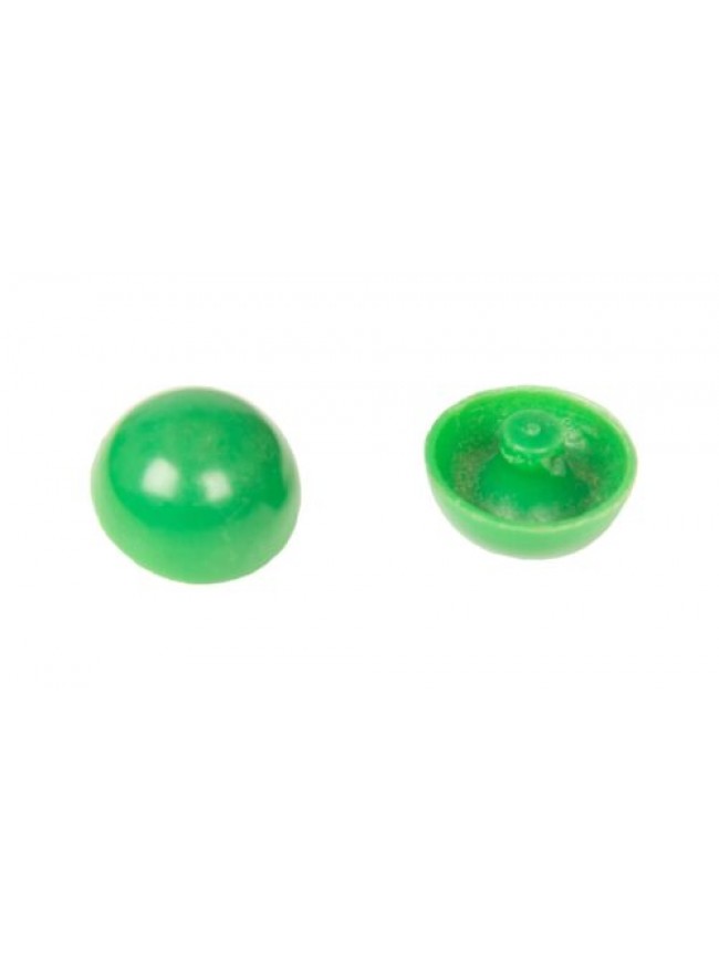 Set 4 bottoni rotondi in plastica con gambo da cucire mm.19 x 19 x 14 mm articol