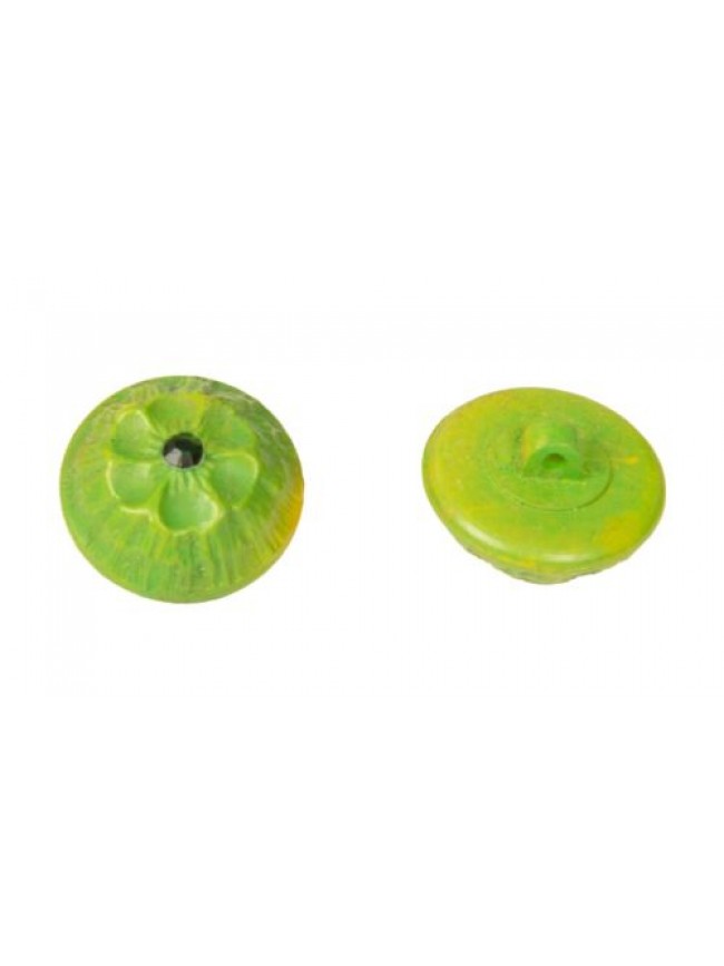 Set 4 bottoni rotondi in plastica con gambo da cucire mm.25 x 25 x 11 mm articol