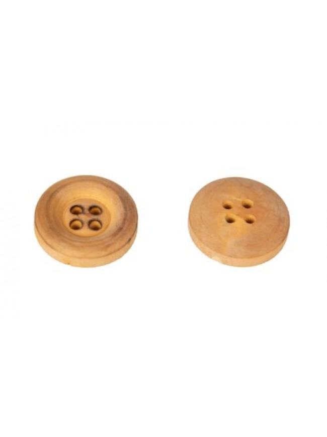 Set 4 bottoni rotondo in legno a quattro fori mm.27 x 27 x 8 mm articolo BOT0001