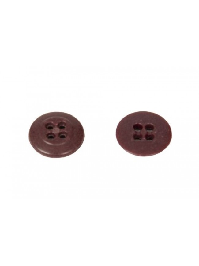 Set 9 bottoni rotondi con quattro fori per cucire in plastica mm.19 x 19 x 3 mm 