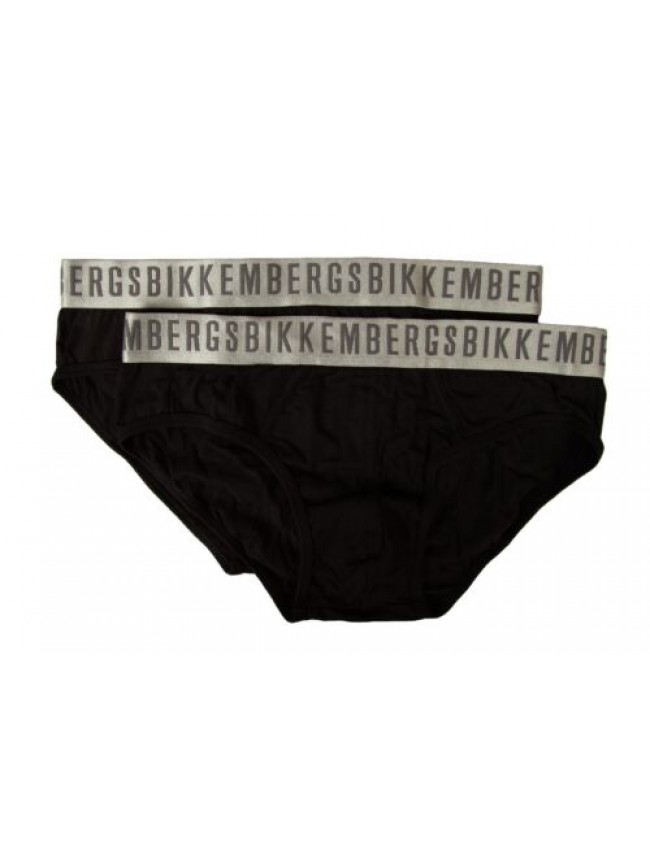 Slip uomo BIKKEMBERGS confezione 2 capi elastico a vista cotone elasticizzato un