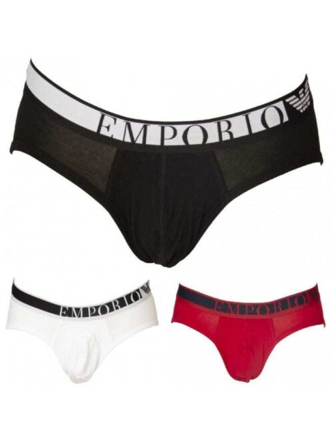 Slip uomo EMPORIO ARMANI mutanda elastico a vista cotone elasticizzato underwear