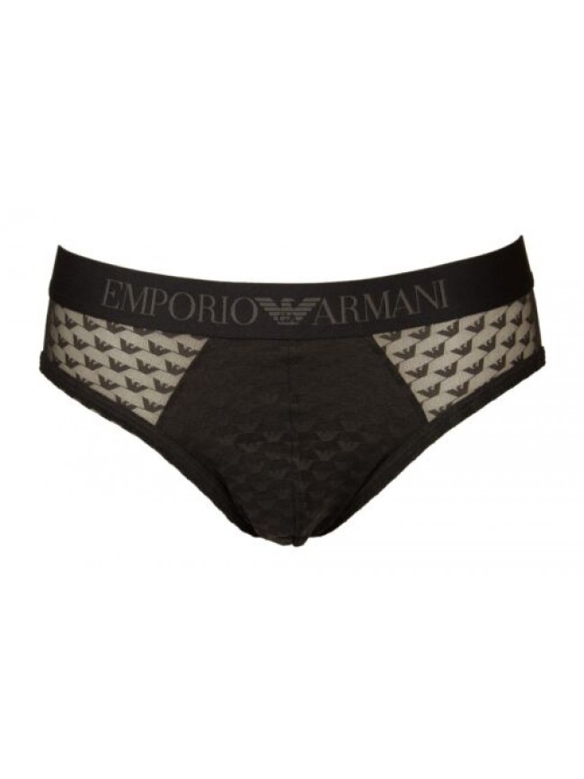 Slip uomo EMPORIO ARMANI mutanda tessuto logato trasparente elastico a vista con